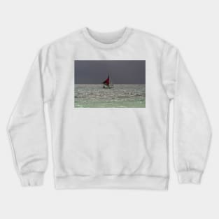 Sailing Boat, Boracay Island, Philippines Crewneck Sweatshirt